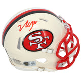 Nick Bosa Autographed San Francisco 49ers RETRO Speed Mini Helmet Beckett Witnessed