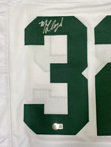 MarShawn Lloyd Autographed White #32 Custom Jersey Beckett Witnessed