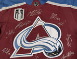 Colorado Avalanche Team Autographed Colorado Avalanche Burgundy Adidas Climalite Authentic Jersey w/22 Stanley Cup Patch Fanatics LE 100