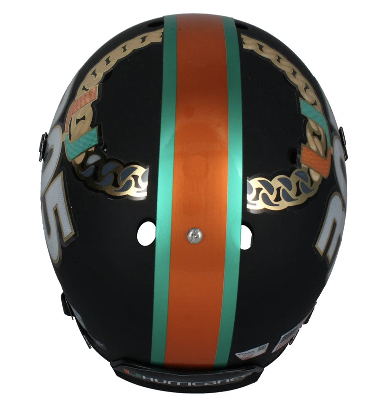 Greg Olsen Autographed Miami Hurricanes Schutt Tradition Full Size Helmet Fanatics
