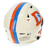 Bo Nix Autographed Denver Broncos RETRO Speedflex Authentic Helmet Beckett Witnessed