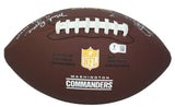 Joe Theismann/Doug Williams/Mark Rypien Triple-Inscribed Washington Commanders Wilson Super Grip Logo Football Beckett Witnessed