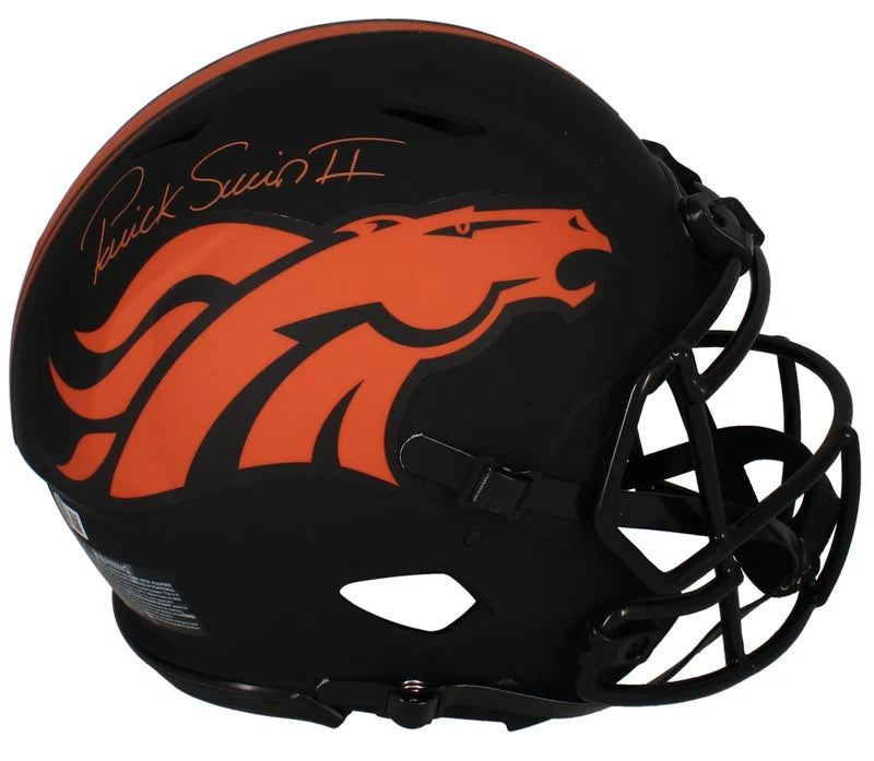 Patrick Surtain II Autographed Denver Broncos Eclipse Speed Authentic Helmet Beckett Witnessed