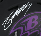 Zay Flowers Autographed Baltimore Ravens Eclipse Speed Authentic Helmet Beckett Witnessed