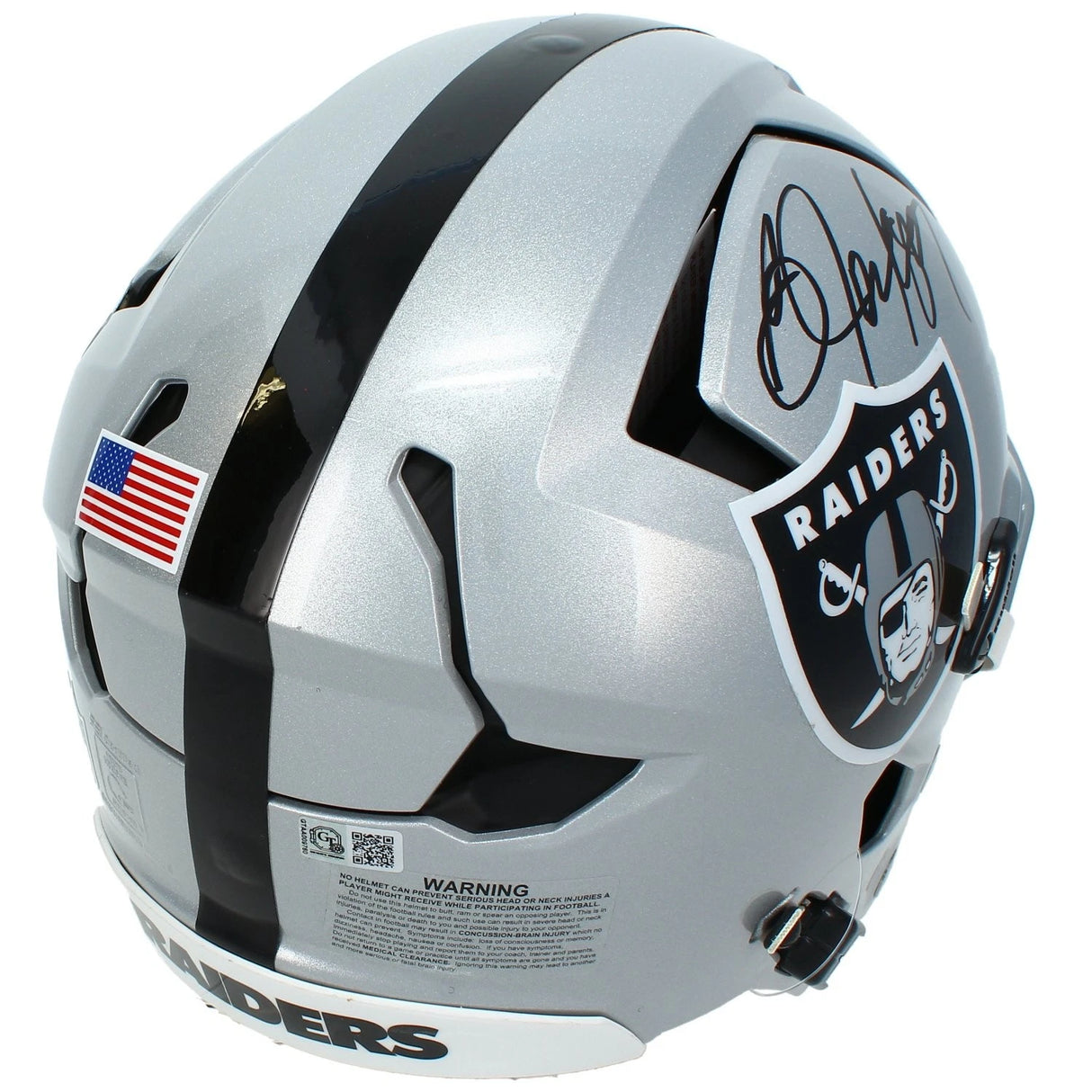 Bo Jackson Autographed Raiders Axiom Authentic Helmet GTSM Witnessed