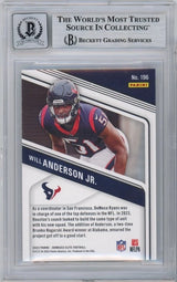 Will Anderson Jr. Autographed Houston Texans 2023 Panini Donruss Elite Pink #196 BGS 9/10 Rookie Card Fanatics