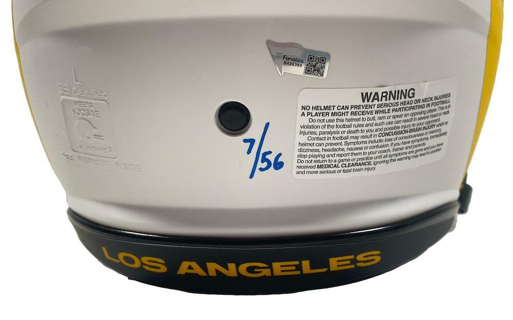 LOS ANGELES RAMS Team Autographed/Inscribed Los Angeles Rams Speed Lunar Eclipse Authentic Helmet FANATICS LE 56