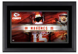 Patrick Mahomes Kansas City Chiefs Facsimile Signature Framed 10" x 18" Player Nameplate Collage Fanatics