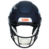 Bo Nix Autographed Denver Broncos Speedflex Authentic Helmet Beckett Witnessed