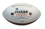 JA'MARR CHASE Autographed/Inscribed "2021 OROY 81 Rec 1,455 yrds" Cincinnati Bengals White Panel Football FANATICS LE 1/25