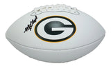 MarShawn Lloyd Autographed Green Bay Packers White Panel Football Beckett Witnessed
