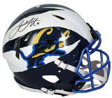 Jared Goff Autographed Detroit Lions/California Golden Bears ECC Custom Painted Ripped Speed Authentic Helmet Fanatics