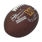 Joe Theismann/Doug Williams/Mark Rypien Triple-Inscribed Washington Commanders Wilson Super Grip Logo Football Beckett Witnessed