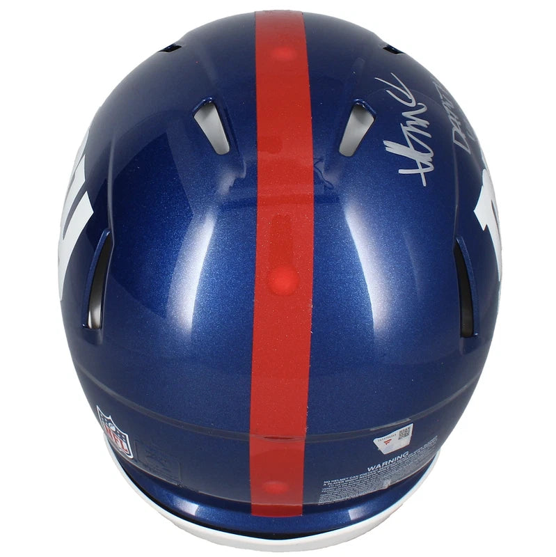 Abdul Carter Autographed/Inscribed "DARTH VADER" New York Giants Speed Authentic Helmet Fanatics
