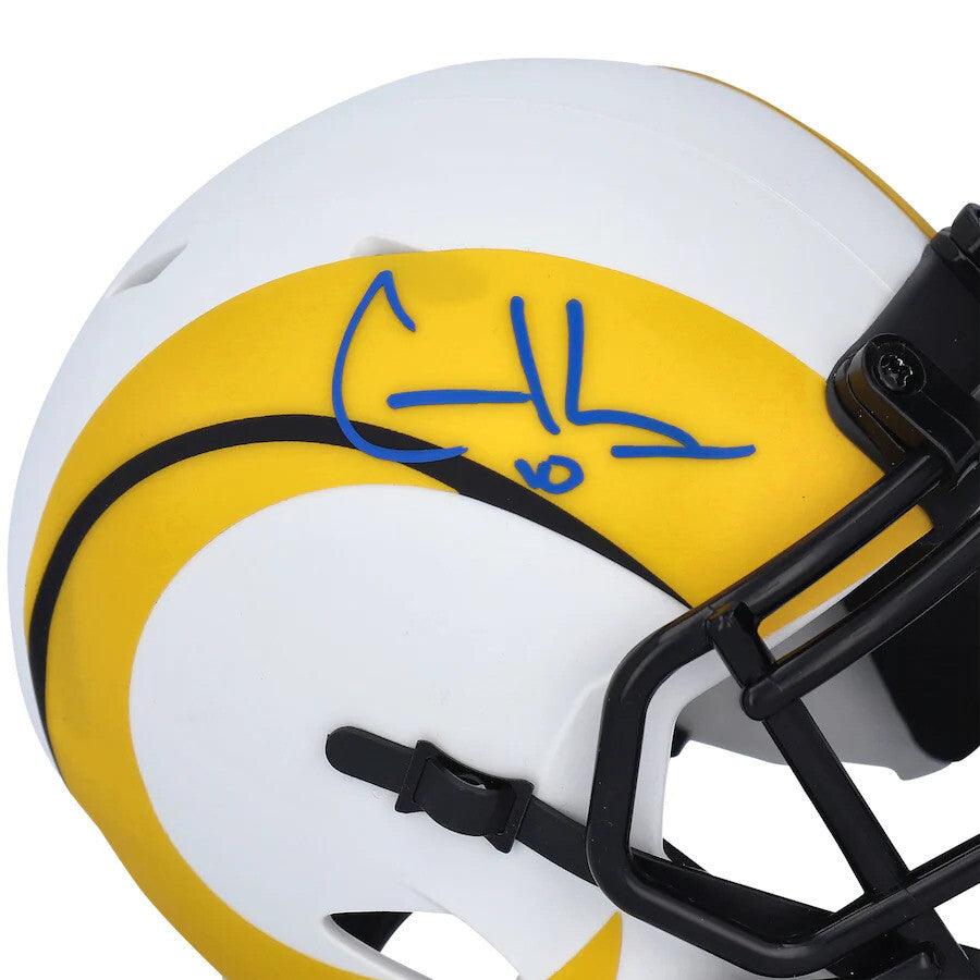 COOPER KUPP Autographed Los Angeles Rams Lunar Eclipse Speed Mini Helmet FANATICS