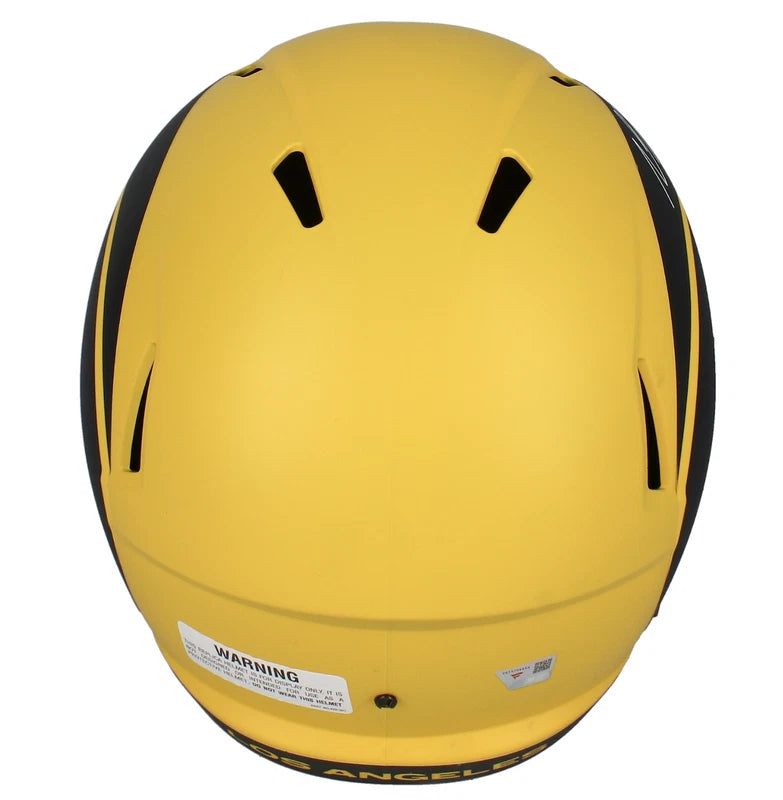 Davante Adams Autographed Los Angeles Rams RAVE Speed Full Size Helmet Fanatics