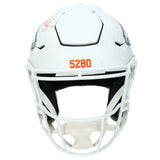 John Elway Autographed Denver Broncos White 2024 Alternate Speedflex Authentic Helmet Beckett Witnessed