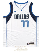 Luka Doncic Autographed Dallas Mavericks White Nike Swingman Jersey Panini