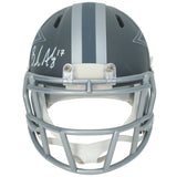 Brandon Aubrey Autographed Dallas Cowboys Slate Speed Mini Helmet Beckett Witnessed