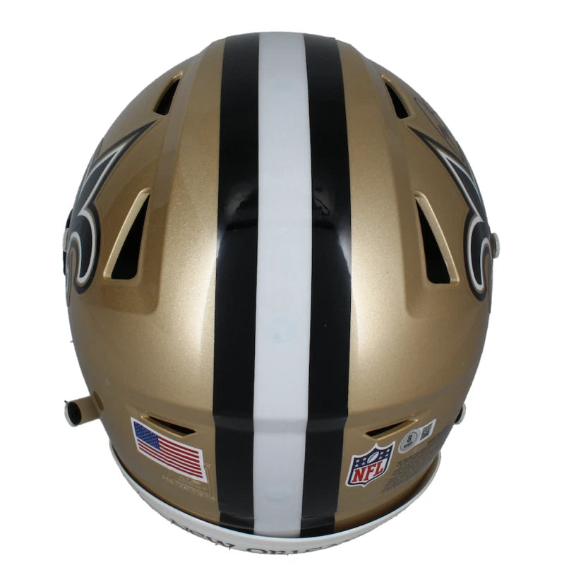 Rashid Shaheed Autographed New Orleans Saints Speedflex Authentic Helmet Beckett Witnessed