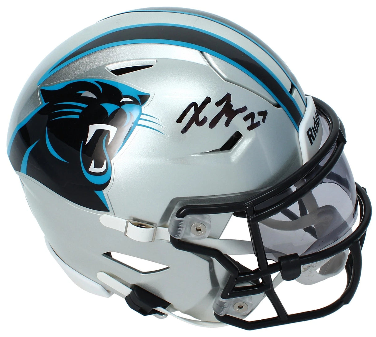 Xavier Legette Autographed Carolina Panthers Speedflex Midi Helmet Beckett Witnessed