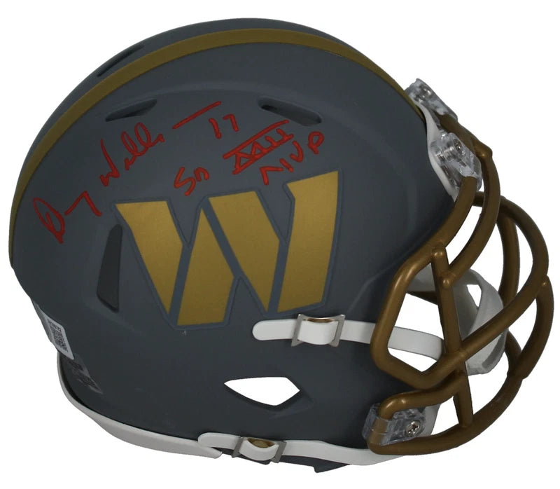 Doug Williams Autographed/Inscribed "SB XIII MVP" Washington Commanders Slate Speed Mini Helmet Beckett Witnessed