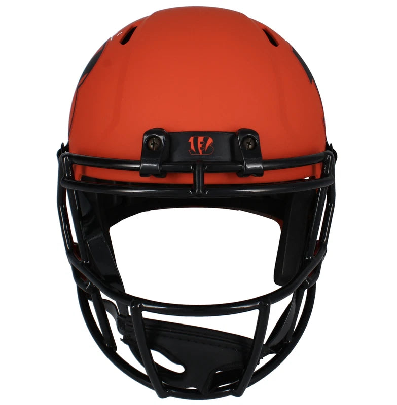 Ja'Marr Chase Autographed Cincinnati Bengals RAVE Speed Full Size Helmet Beckett Witnessed