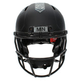 Adrian Peterson Autographed Minnesota Vikings 2026 Salute to Service Speed Authentic Helmet Beckett Witnessed