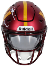 Joe Theismann Autographed/Inscribed "83 MVP" Washington Commanders Speedflex Midi Helmet Beckett Witnessed