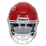 Warren Moon Autographed/Inscribed "HOF '06" Kansas City Chiefs Speedflex Midi Helmet Beckett Witnessed