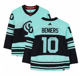MATT BENIERS Autographed Seattle Kraken 2022-23 Adidas Reverse Retro Jersey FANATICS