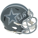 Brandon Aubrey Autographed Dallas Cowboys Slate Speed Mini Helmet Beckett Witnessed