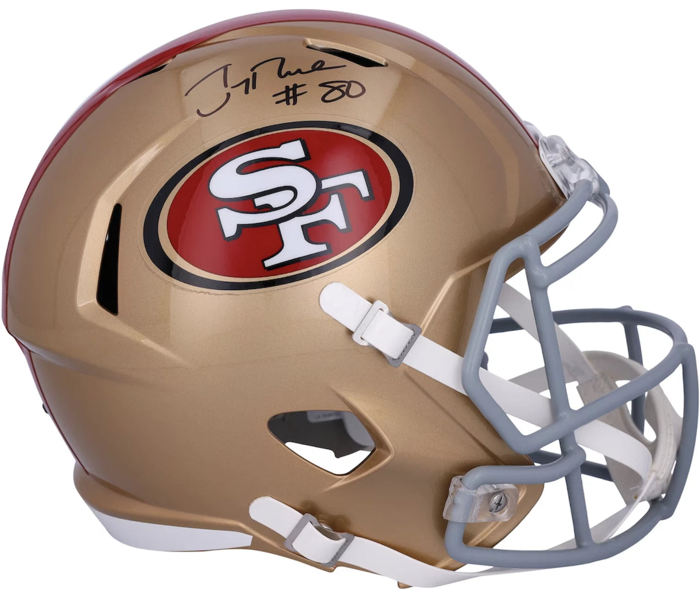 Jerry Rice Autographed San Francisco 49ers Speed Full Size Helmet Fanatics