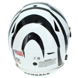 Ja'Marr Chase Autographed Cincinnati Bengals White 2022 Alternate Speedflex Authentic Helmet Beckett Witnessed