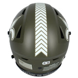 Rashid Shaheed Autographed New Orleans Saints 2022 Salute to Service Speedflex Authentic Helmet Beckett Witnessed