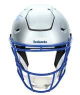 Sam Darnold Autographed Seattle Seahawks 1983-01 Throwback Speedflex Authentic Helmet Beckett Witnessed