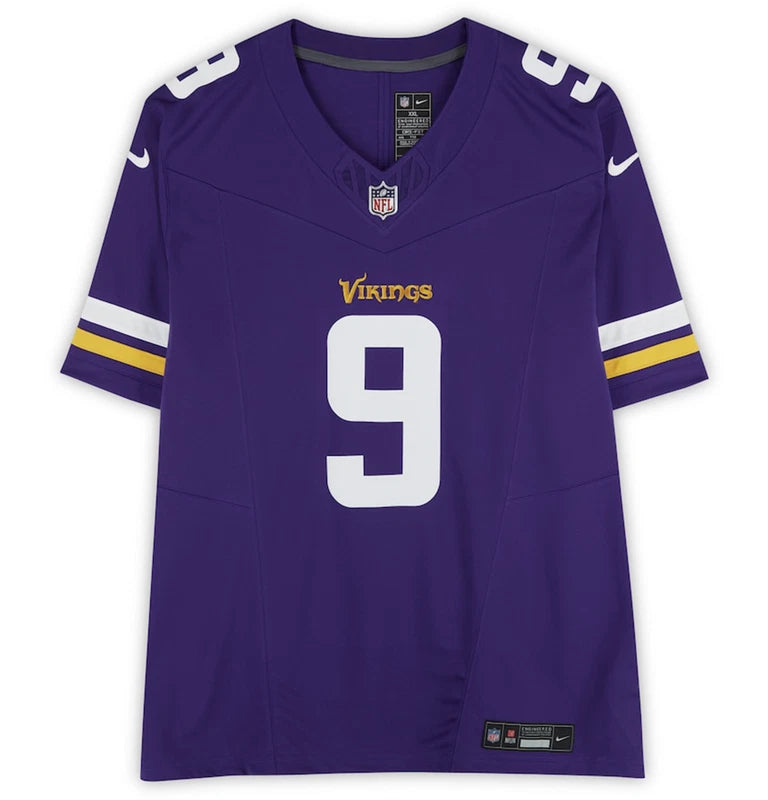J.J. McCarthy Autographed Minnesota Vikings Purple Nike Limited Jersey Fanatics
