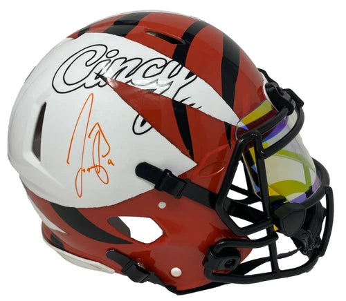 Joe Burrow Autographed Cincinatti Bengals FSM Speed Authentic Helmet Fanatics