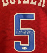 Caron Butler Autographed #5 Red Los Angeles Custom Jersey PSA/DNA