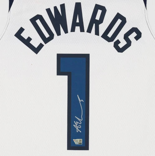 Anthony Edwards Autographed Minnesota Timberwolves White Nike 2022-23 Association Swingman Jersey Fanatics