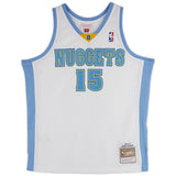 Carmelo Anthony Autographed Denver Nuggets Mitchell & Ness White 2006-07 Swingman Jersey Fanatics