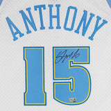 Carmelo Anthony Autographed Denver Nuggets Mitchell & Ness White 2006-07 Swingman Jersey Fanatics
