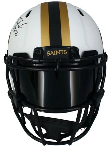 Rashid Shaheed Autographed New Orleans Saints Speed Lunar Eclipse Authentic Helmet with Visor Beckett Witnessed