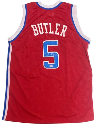 Caron Butler Autographed #5 Red Los Angeles Custom Jersey PSA/DNA