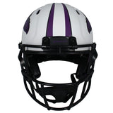 Ray Lewis Autographed Baltimore Ravens Custom Lunar Drip Speed Authentic Helmet Beckett Witnessed