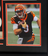 Joe Burrow Autographed Cincinnati Bengals Custom Framed Black Nike Elite Jersey Fanatics