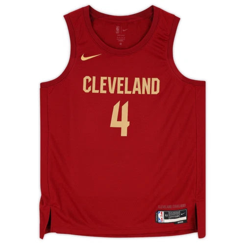 Evan Mobley Autographed Cleveland Cavaliers Nike Red 2022-2023 Icon Swingman Jersey Fanatics