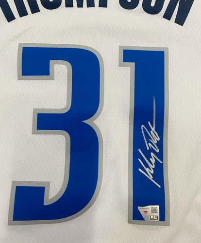 Klay Thompson Autographed Dallas Mavericks Nike White Association Edition Swingman Jersey Fanatics