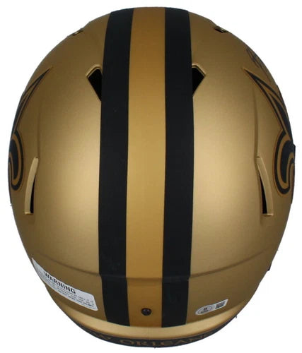 Rashid Shaheed Autographed New Orleans Saints RAVE Speed Full Size Helmet Beckett Witnessed