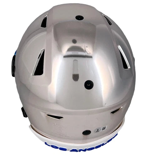 Eric Dickerson Autographed/Inscribed "HOF 99" Los Angeles Rams Custom Ghost Chrome Speedflex Authentic Helmet Beckett Witnessed